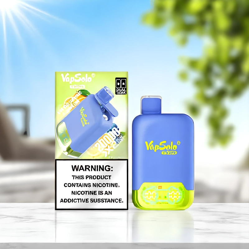 VapSolo Twins 20000 Puffs Blue Razz Lemonade & Lemon Lime - Image 2