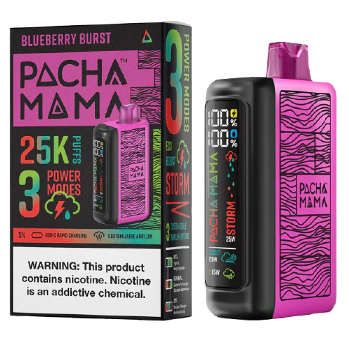 Blueberry Burst Disposable Vape (25000 Puffs) by Pachamama 25K
